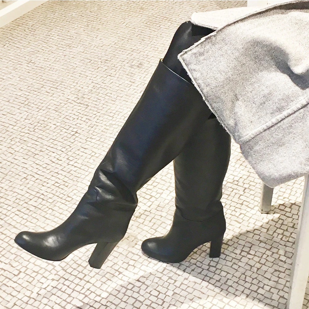 Cole Haan x Nike Elegant Black Knee Boots- 10B